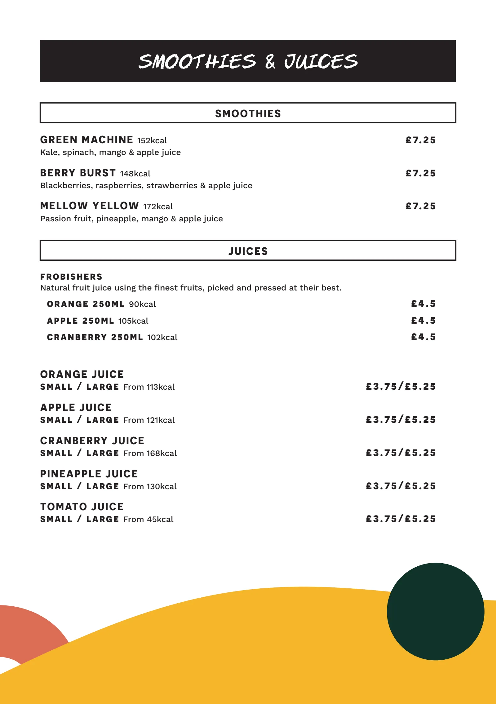 Drinks Menu — page 9 of 12